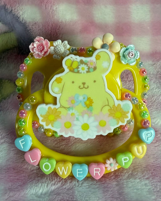 “Flower Pup ” Adult Pacifier