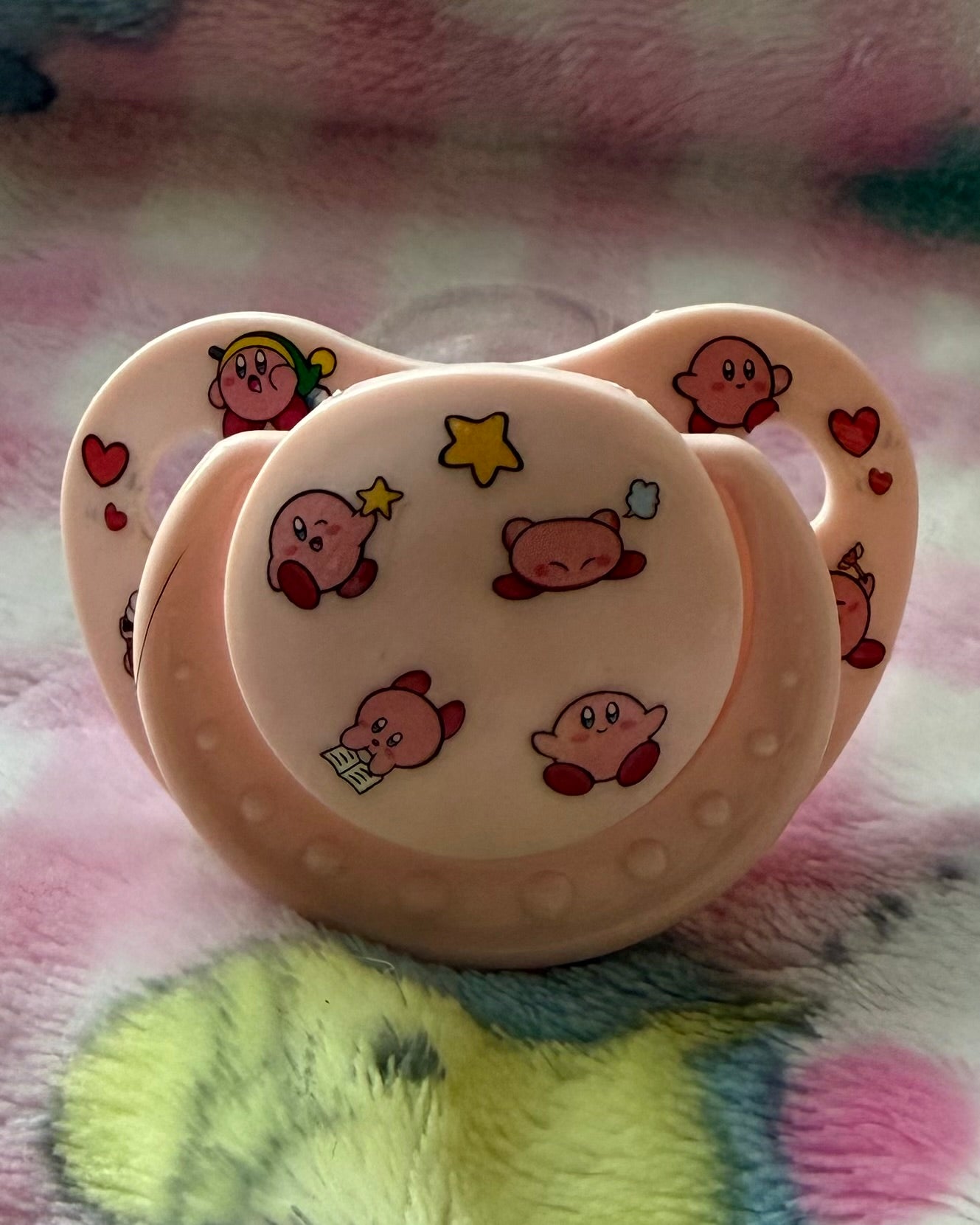 Kirby Mini Shield Sticker Adult Pacifier