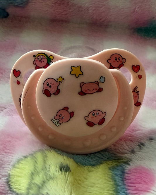 Kirby Mini Shield Sticker Adult Pacifier