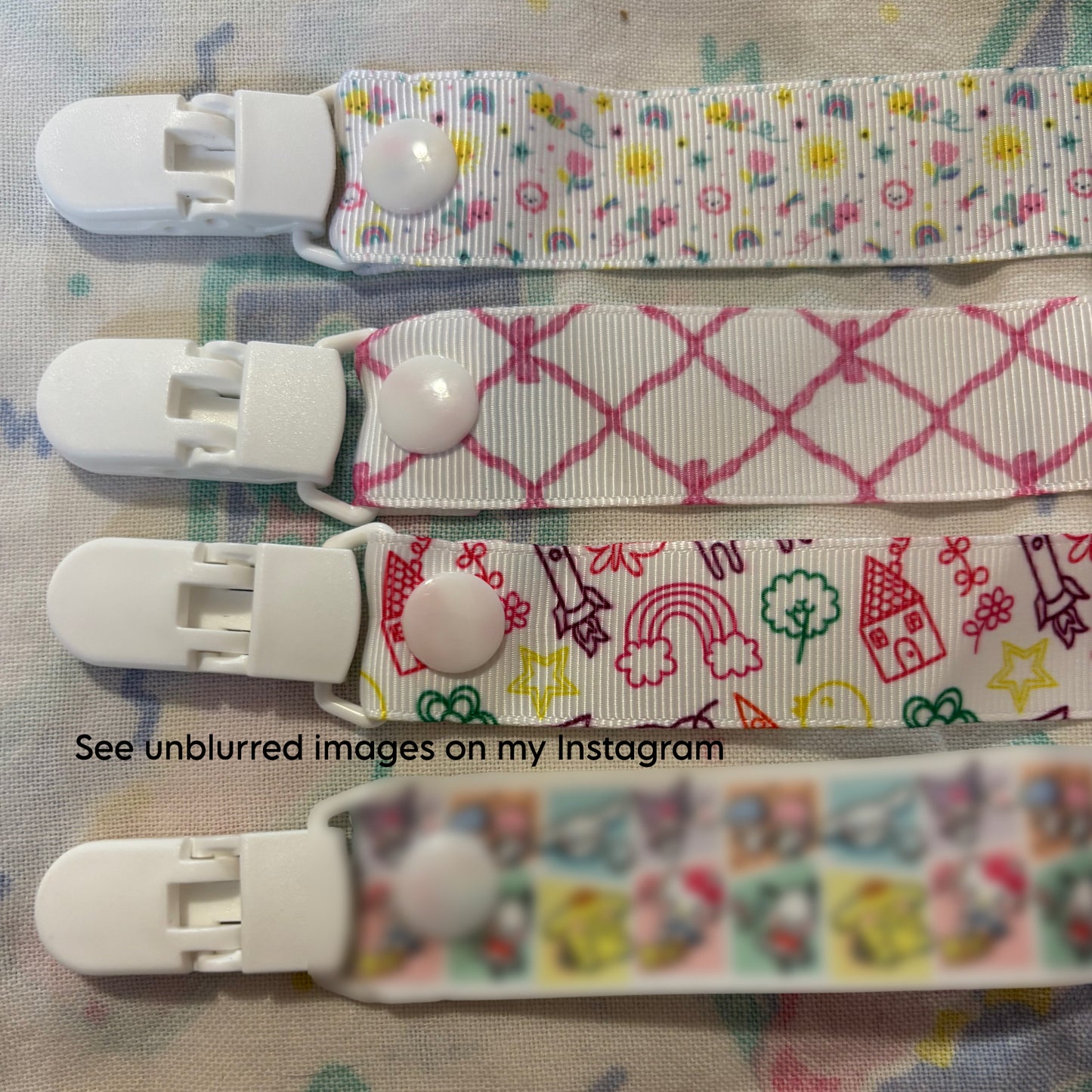 Assorted Adult Pacifier Clips 8