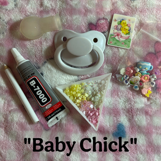 “Baby Chick” Adult Pacifier DIY Kit