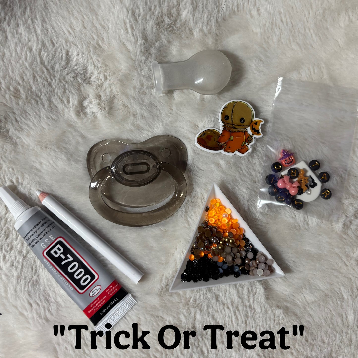 “Trick Or Treat” Adult Pacifier DIY Kit