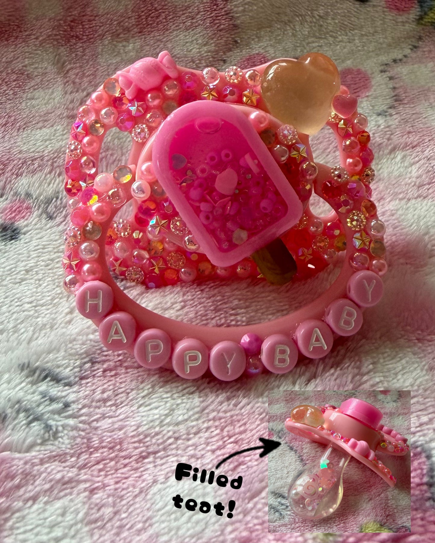 “Happy Baby” Scentsy Buddy Clip & Adult Pacifier Bundle