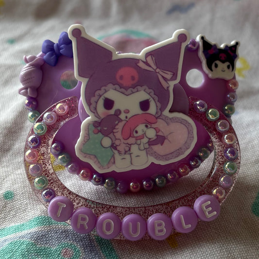 Trouble Adult Pacifier [handle is broken, but is still usable)