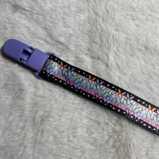 Shinobu Kocho Pattern Adult Pacifier Clip