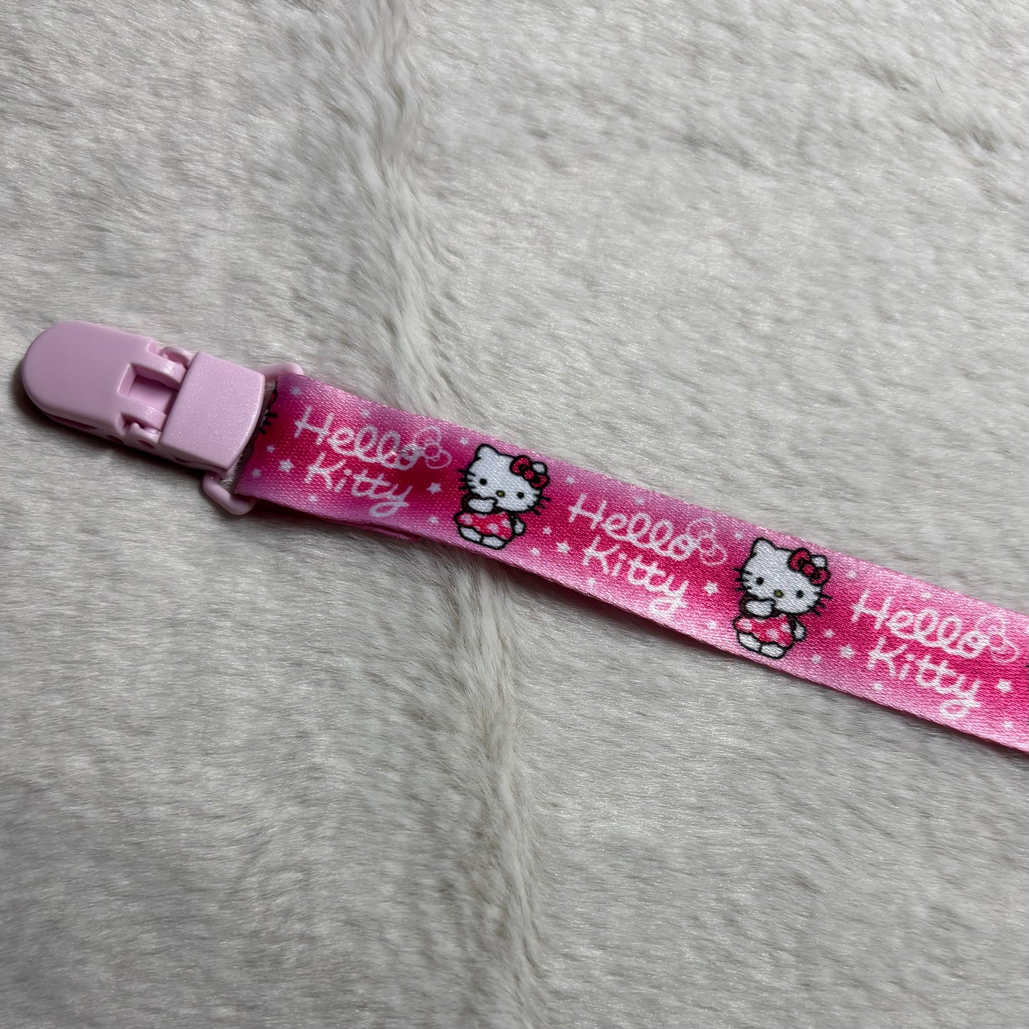 Dark Pink Hello Kitty Adult Pacifier Clip