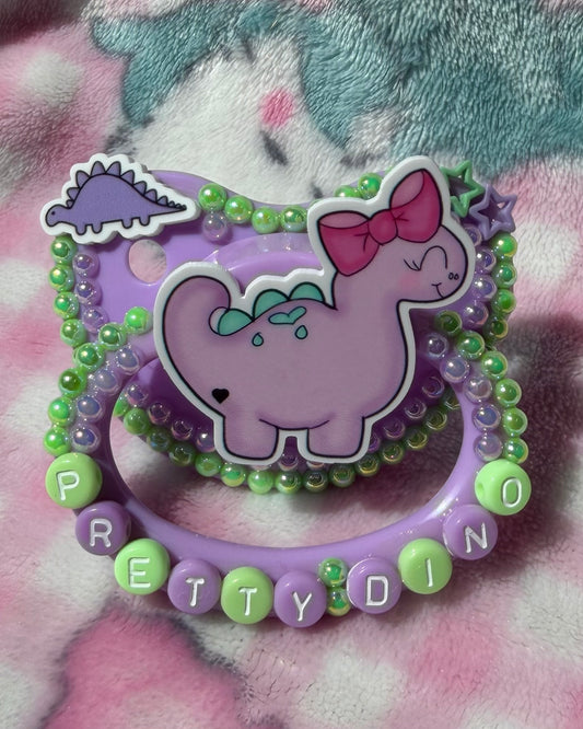 “Pretty Dino ” Adult Pacifier