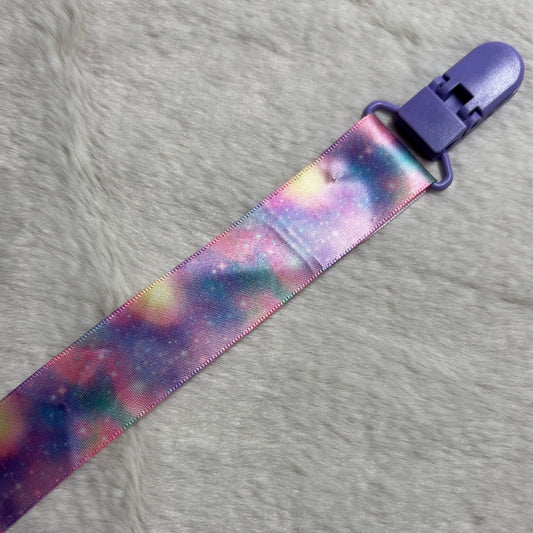 Galaxy Adult Pacifier Clip