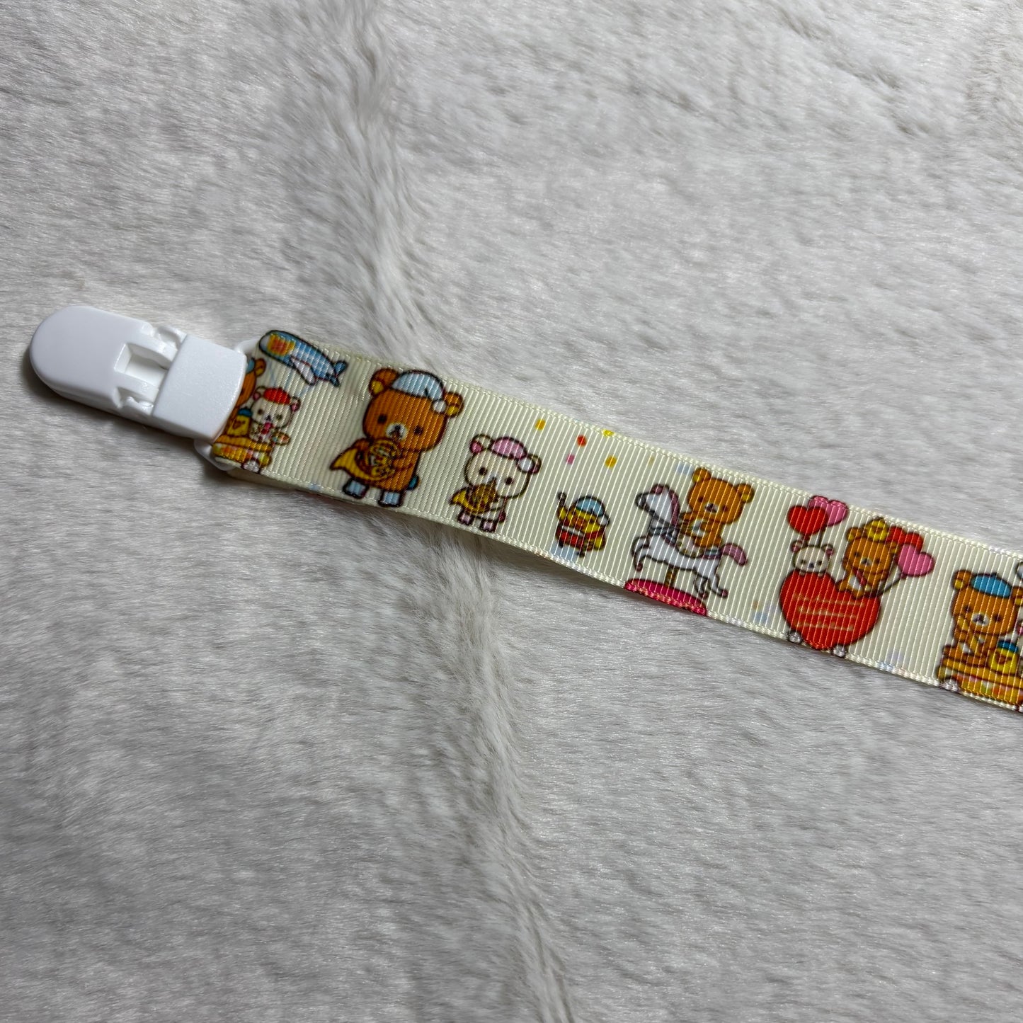 Rillakuma Adult Pacifier Clip