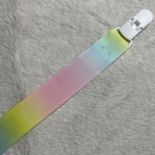 Rainbow Gradient Adult Pacifier Clip